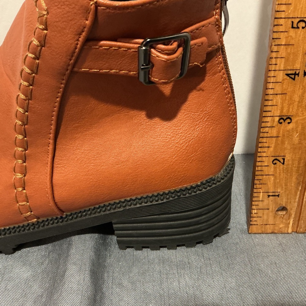 Brown Leather Ankle Boots - Picture 6 of 6